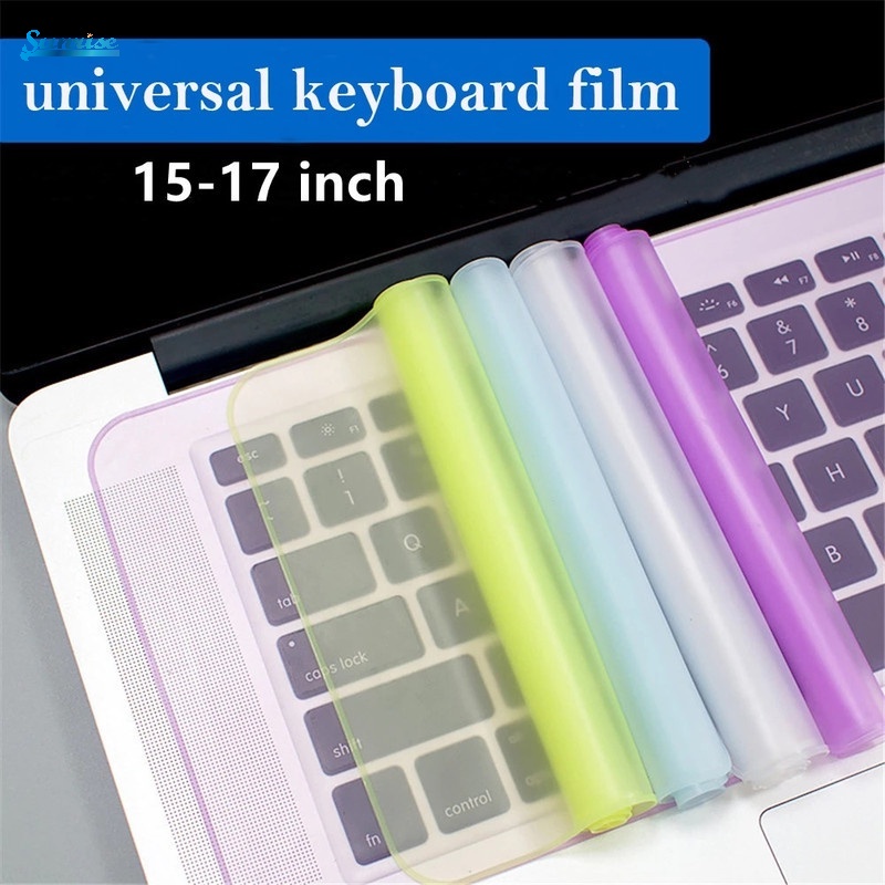 Cover Pelindung Keyboard Bahan Silikon Anti Air / Debu Aneka Warna Untuk Laptop / Notebook 15-17 inch