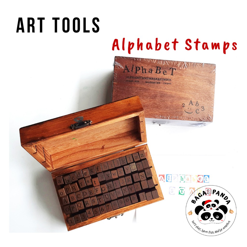 

Alphabet Stamps - Cap Huruf - Aksesoris Scrapbook