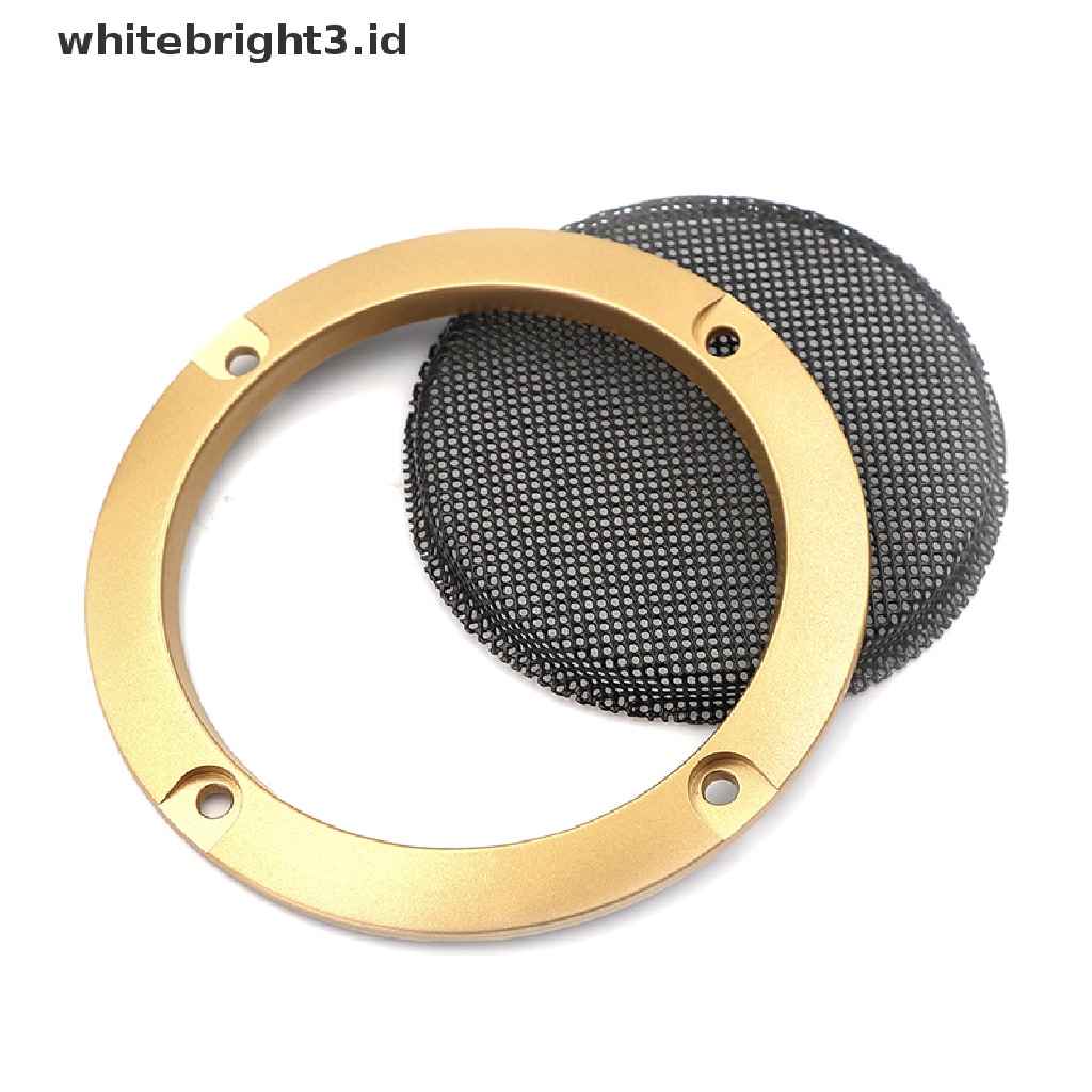 (whitebright3.id) 2pcs cover speaker Audio 3 &quot;Bahan metal mesh