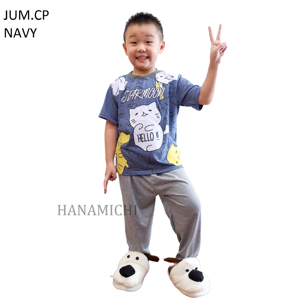 Hanamichi JUM.CP Baju Tidur Anak Lengan Pendek