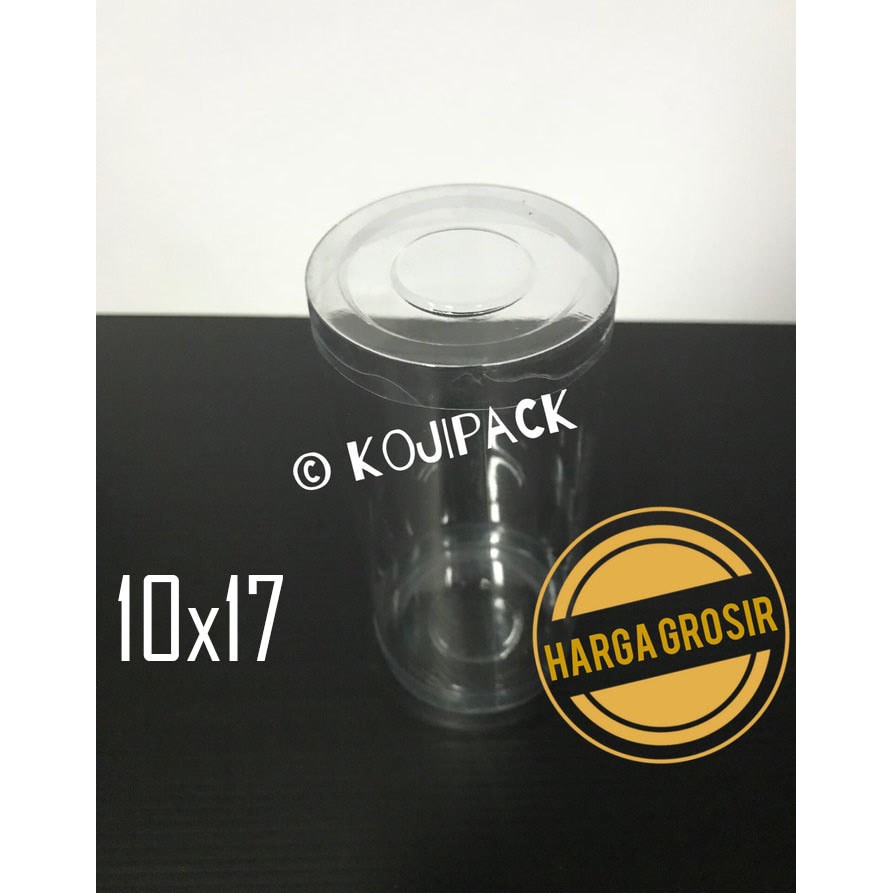 Tabung Mika 10x17 Kemasan Toples Bundar Plastik