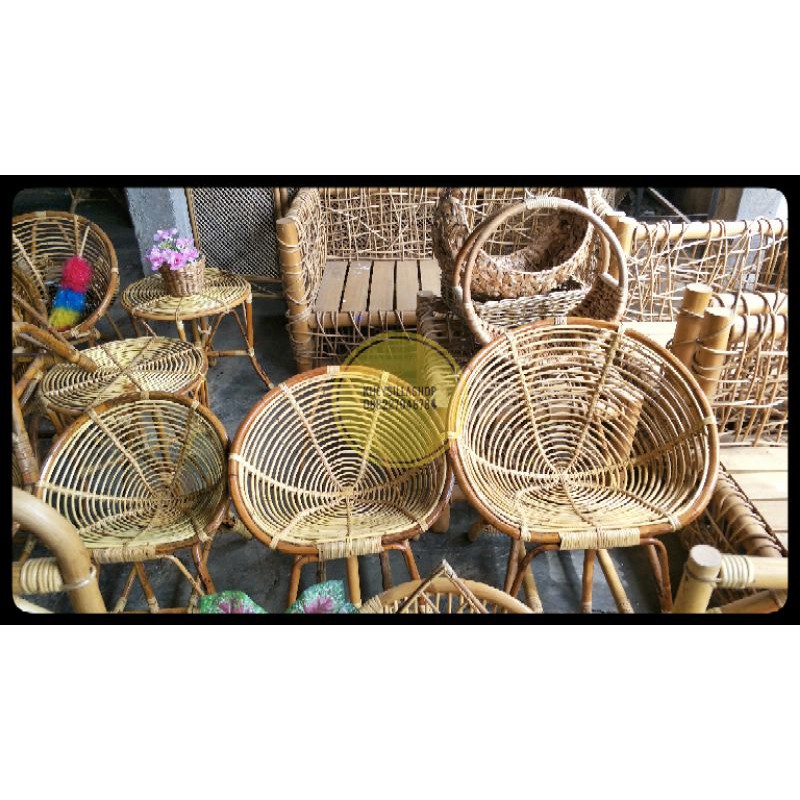 KURSI ROTAN | KURSI TERAS ROTAN / TAMAN | KURSI EC KEONG | KURSI SANTAI ROTAN (Tanya Ongkir)