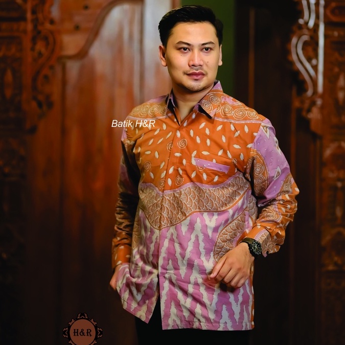 Baju Batik Pria Lengan Panjang Kemeja Batik Pria Batik Premium Kemeja Cowok Batik modern Baju Pria