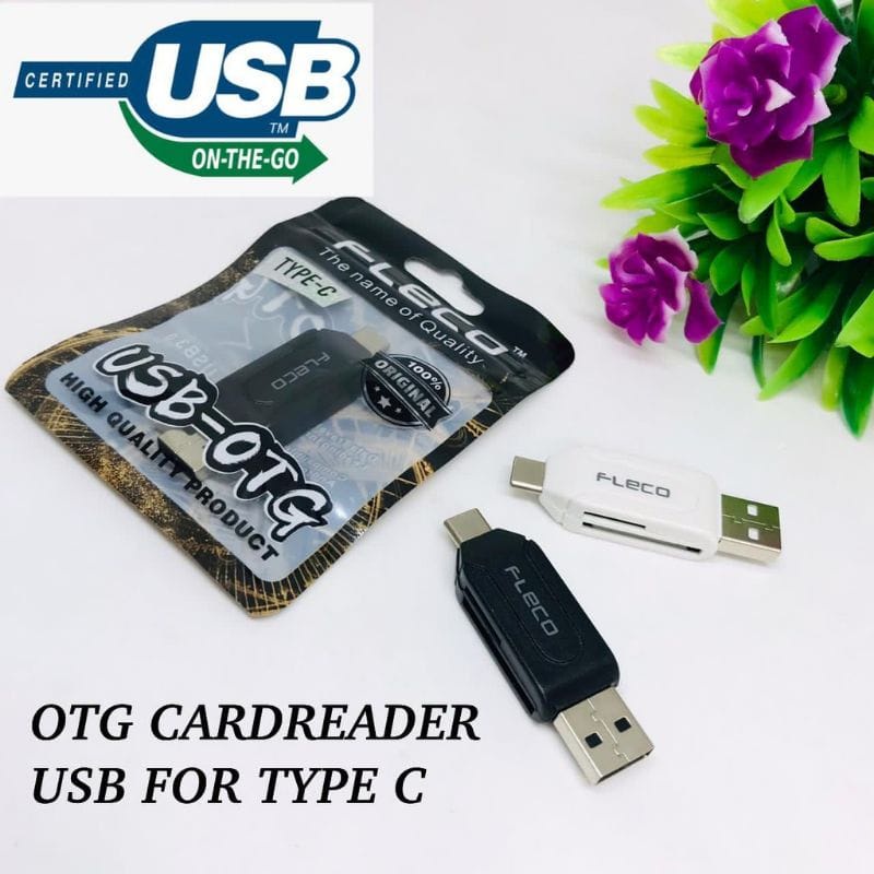 OTG Cardreader FLECO USB For TYPE-C Card Reader OTG FLECO USB TIPE C ORIGINAL