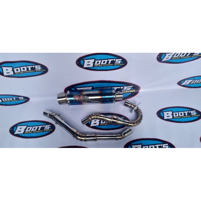 Knalpot Racing R9 Mugello Fullset Untuk Motor CRF 150 L