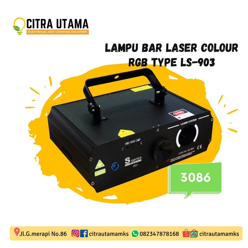 LAMPU BAR LASER COLOR RGB TYPE LS-903 K3086