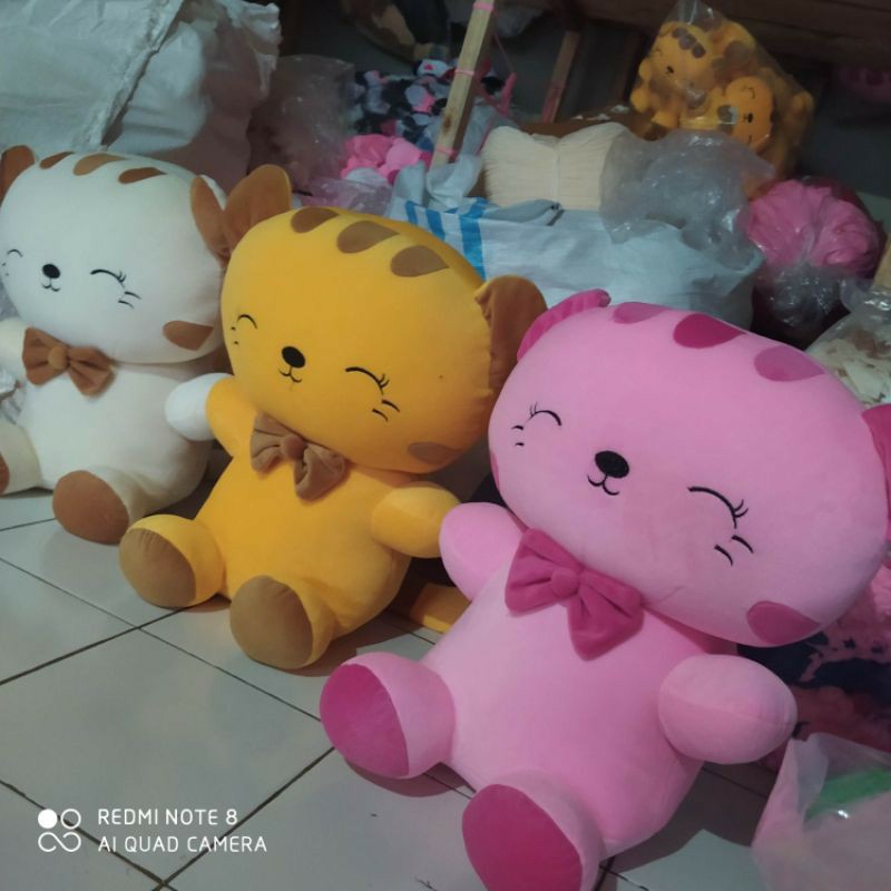 Boneka kucing jepang jumbo [merry cat] / boneka kucing cod / kucing cantik besar