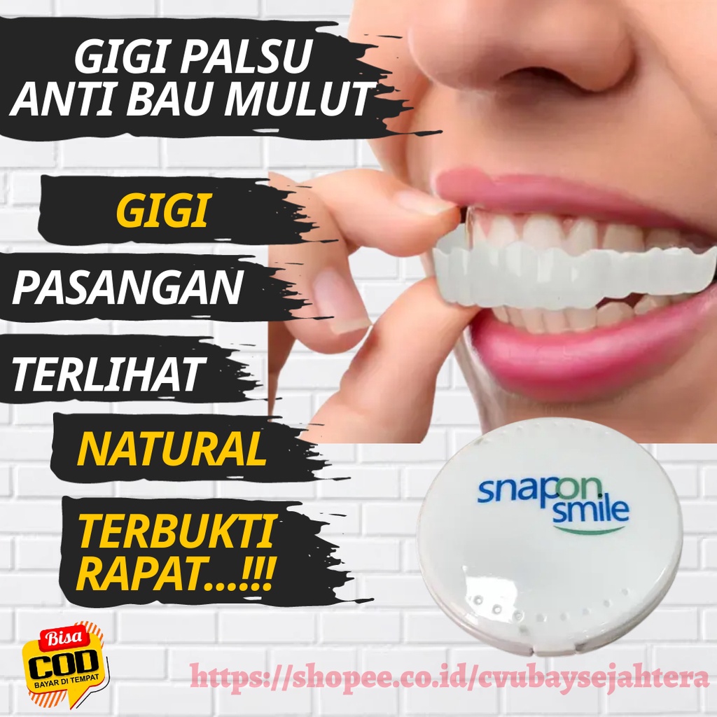 PROMO Snap On Smile 100% ORIGINAL Authentic / Snap On Smile Gigi Palsu