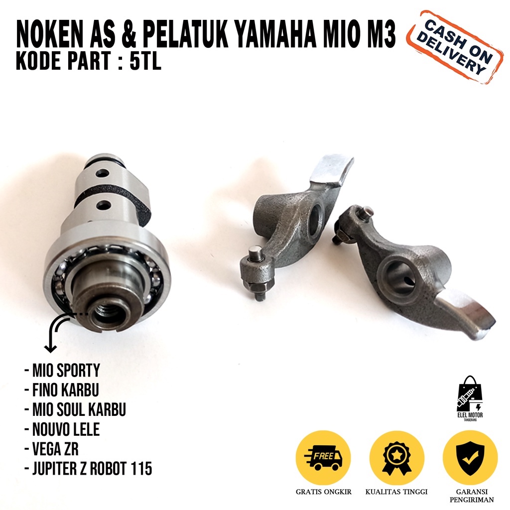 Noken AS + Platuk Klep | Paket Noken As Dan Platuk Klep Yamaha Mio ( 5TL-E2170-00 / 5LW-E2170-10 + 5