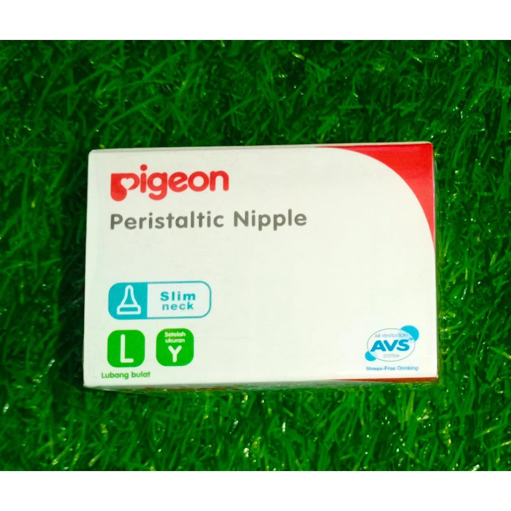 PIGEON Peristaltic Nipple Slim Neck SIZE L BOX Isi 2