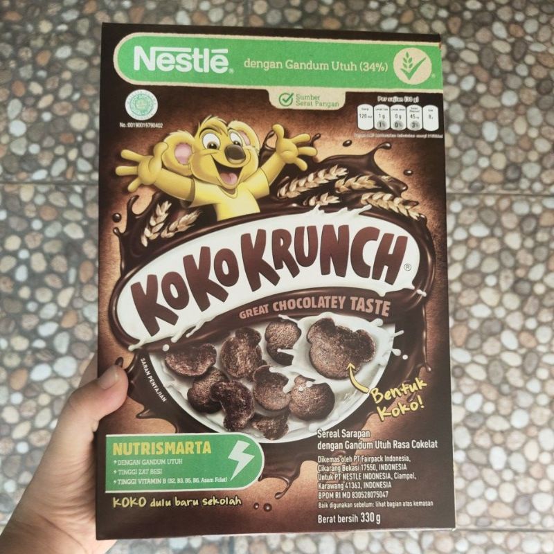 

KOKO KRUNCH SEREAL SARAPAN DENGAN GANDUM UTUH RASA COKELAT 330GR