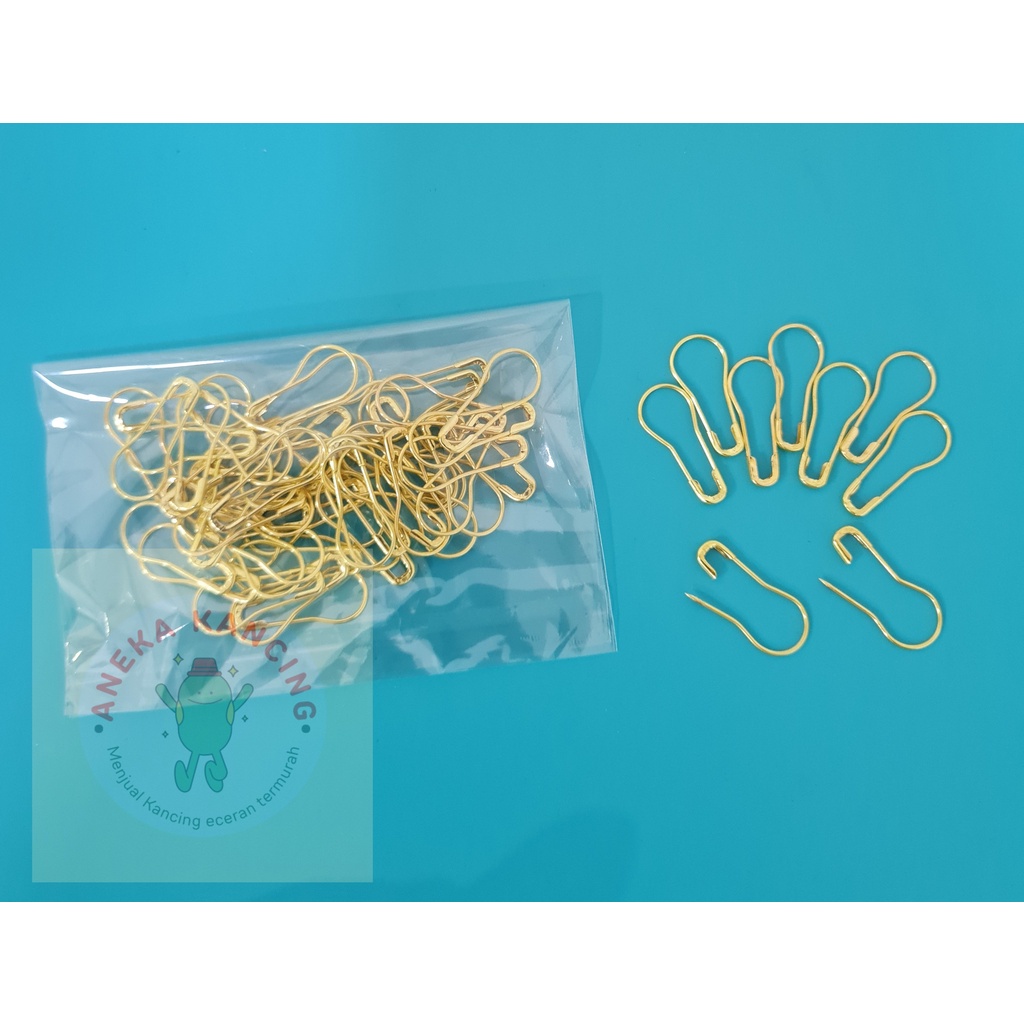 [50 pcs] Peniti Bohlam Emas Ecer / Peniti Kebaya Hijab Emas / Peniti Labu Bohlam Fashion Mini /Calab