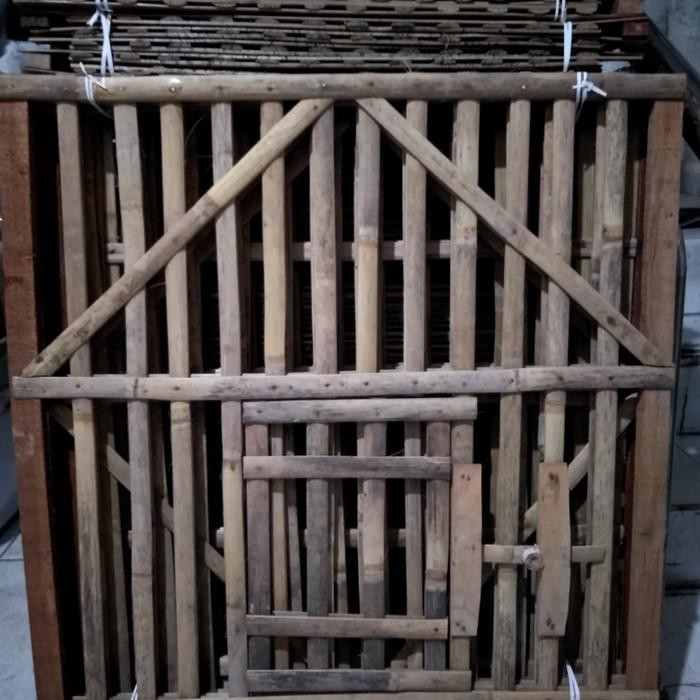 kandang kotak bambu ayam bangkok (grab /gojek )