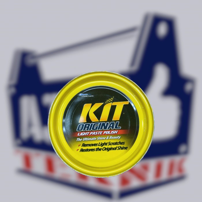 Kit Kaleng Kuning 225gr original Light Paste wax compound mobil murah