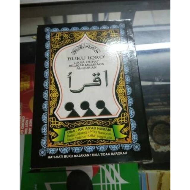 Buku iqro kecil a6 hitam 1 kg 14 pcs