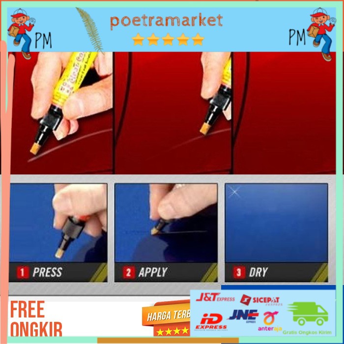 

PENGHILANG BARET MOBIL SPIDOL MULTI WARNA PEN ANTI STRATCH BODY REPAIR CAR CAT OLES COMPOUN KOMPON
