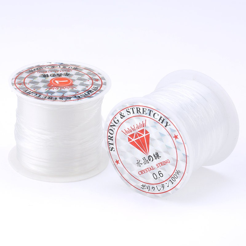 0.2mm-0.7mm Non-Stretch Nylon String Manik-manik Thread Cord Kawat Ikan