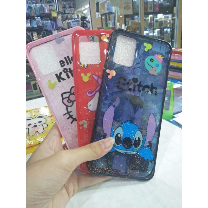 CASE GLITTER KARTUN KOMBINASI VIVO V20