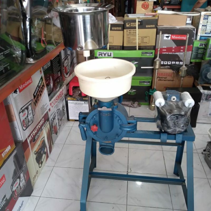 Mesin Gilingan Tahu Tempe 8" + Dinamo 1Hp 220v