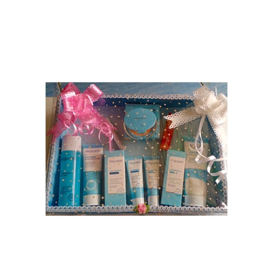 wardah lighthening isi7 paket seserahan wardah/skincare wardah paket hantaran pernikahan gratis box