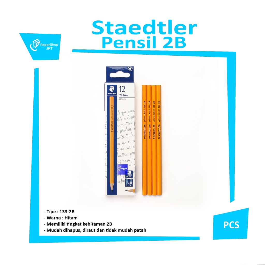 

STAEDTLER - Pensil Yellow 2B - 133 - Pcs