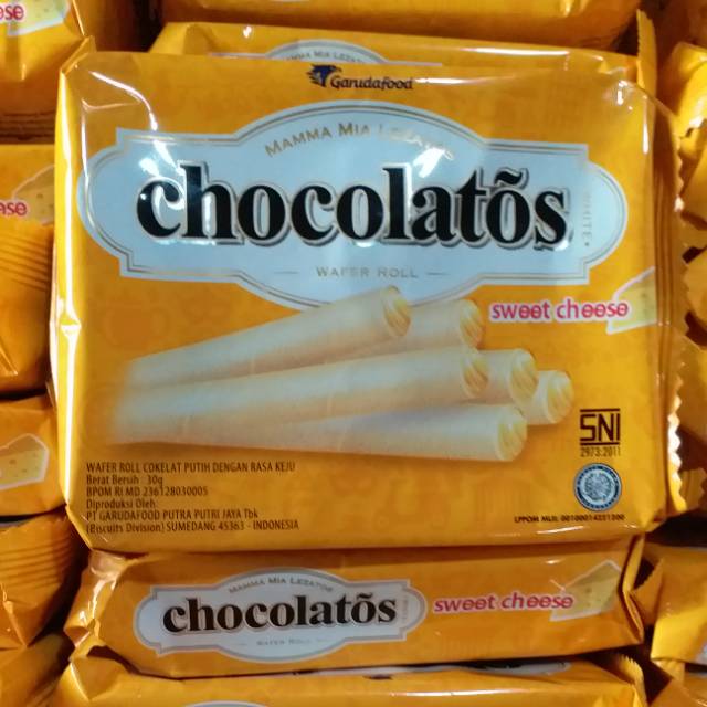 Chocolatos Wafer Roll Sweet Cheese 30g Shopee Indonesia