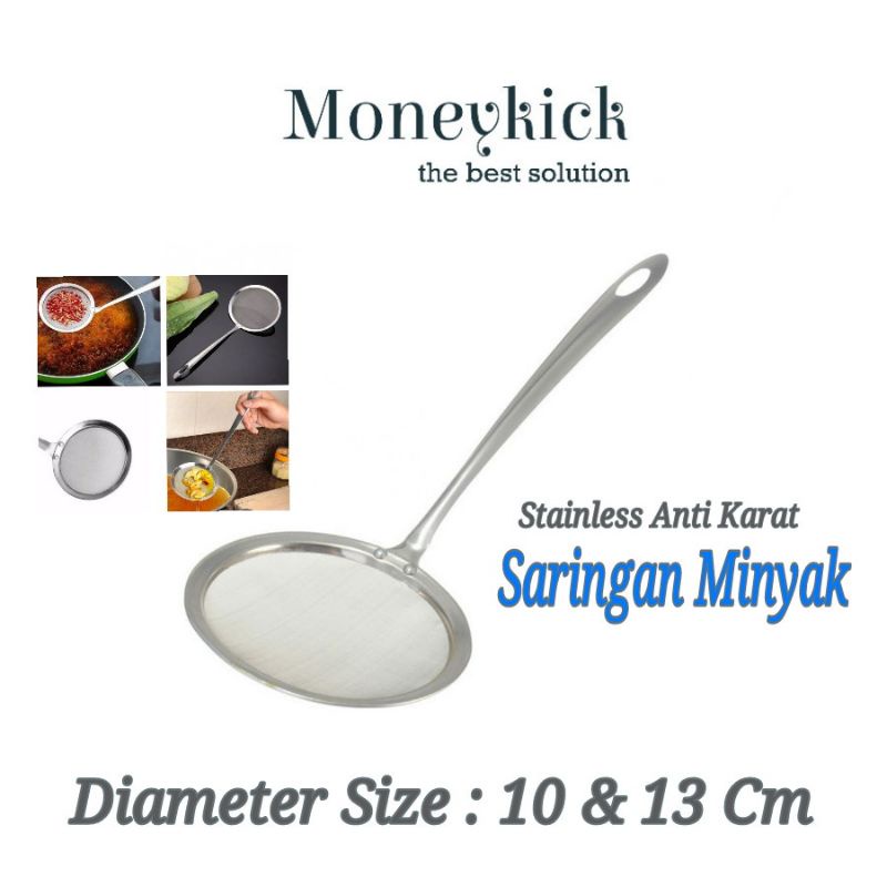 Saringan Minyak Serbaguna / Saringan Teh Saringa Kopi Saringan Serbaguna Diameter 10 Dan 13 Cm