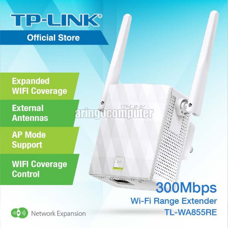 Network (Device) TPLink Extender TL-WA855RE 300Mbps RJ45 universal wifi