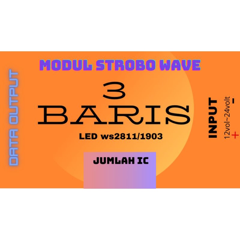 modul Strobo wave terbaru/strobo wave 3 baris