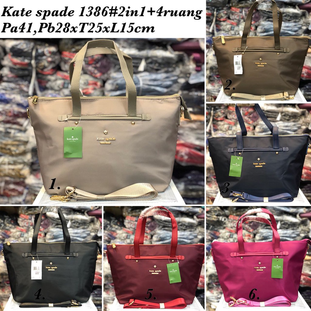 TAS KATE SPADE 2 IN 1 PREMIUM IMPORT/TOTE BAG/TAS SELEMPANG/1386