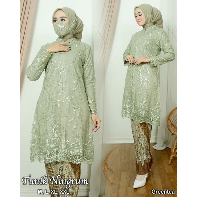 Set tunik ningrum Kebaya busui friendly | Kebaya pesta kondangan pernikahan | Kebaya modern | Kebaya remaja