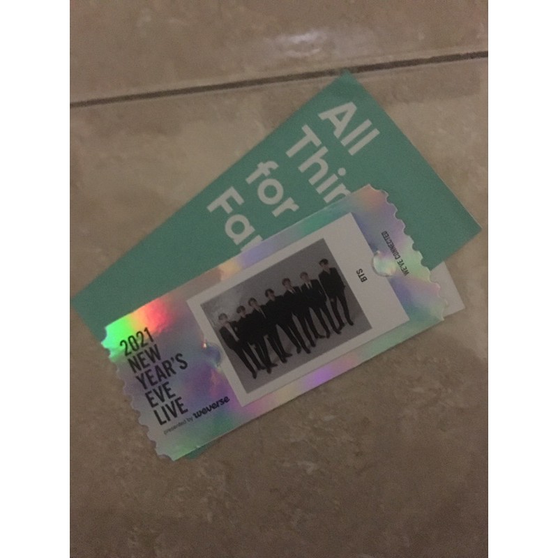 card ticket bts 2021 new years eve live/card tiket bts 2021 nyel/card ticket bts 2021 nyel