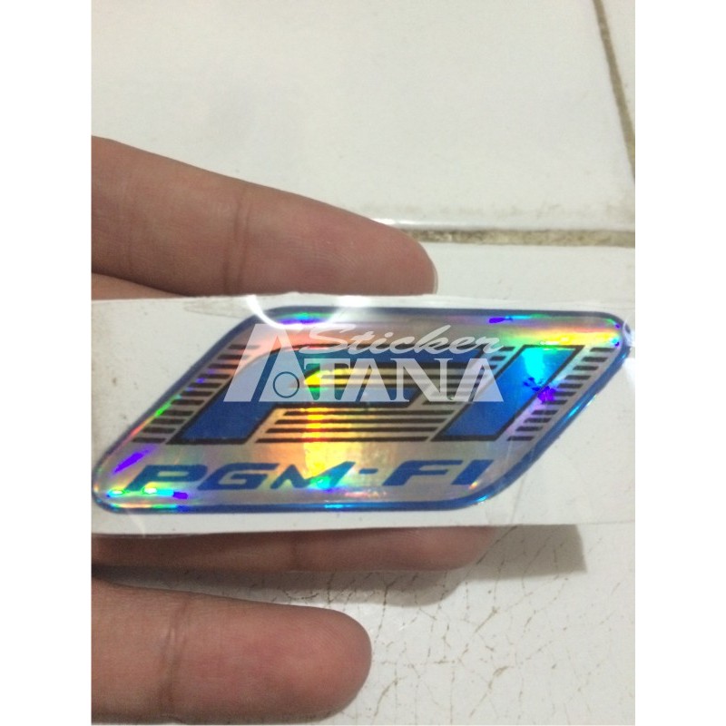 Sticker Cutting Timbul / Emblem Honda PGM-FI Glossy