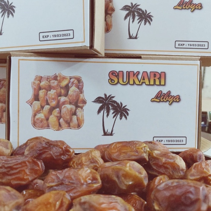 

]COD] KURMA SUKARI MADU /SUKARI LIBYA 1KG / [SHOIDI] KEMASAN TOPLES DAN DUS