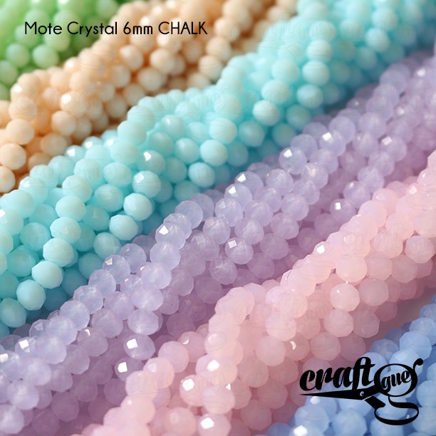 Mote Crystal 6mm - CHALK