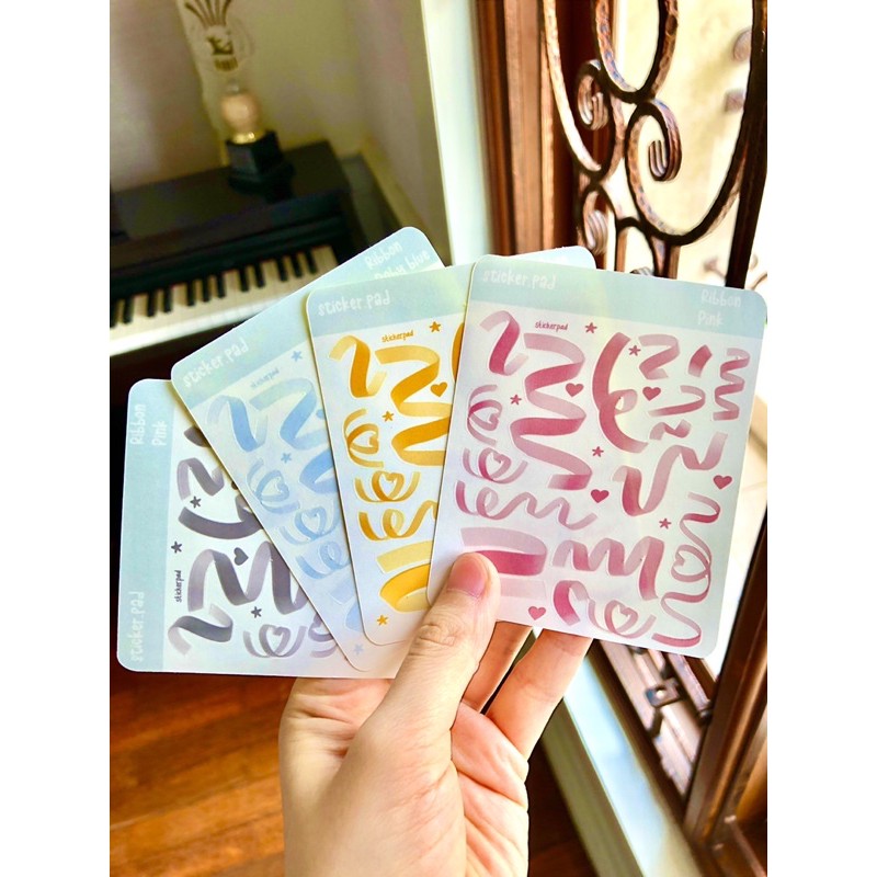 

STICKERPAD Ribbon sticker polco sticker kpop sticker deco sticker bujo sticker