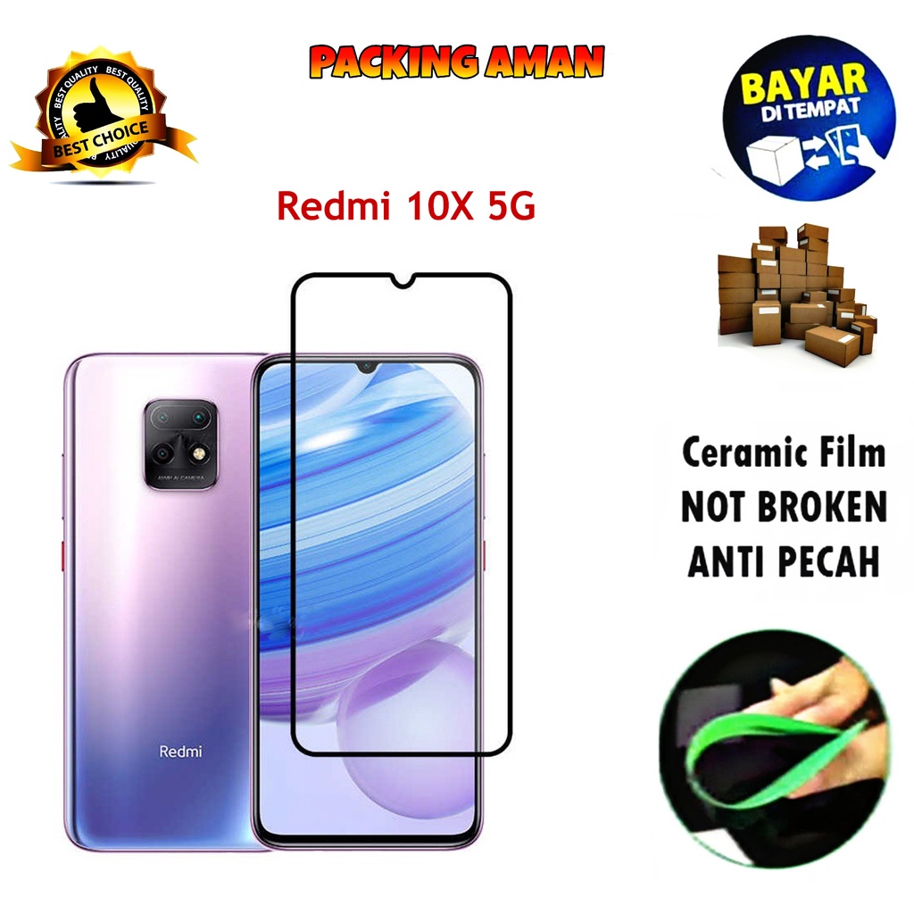 Tempered Glass Xiaomi Redmi 10X FULL COVER FULL SCREEN Ceramic Film Anti Gores