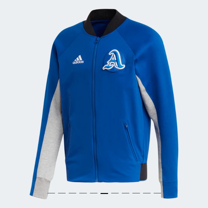 Jaket Adidas SZ L Vrct Collegiate Royal Pria Original Eb7626 BNIP BLUE CASUAL WEAR MODERN