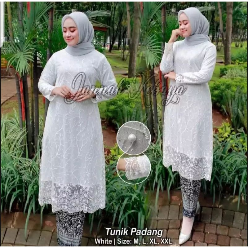 Set Tunik Tille Mutiara Modern 2022//Setelan Kebaya dan Rok Plisket//Seragam Pesta//kebaya termurah//baju kebaya termurah/tunik pesta/seragam pesta termurah/Baju kurung/pakaian wanita termurah/kebaya kekiniano