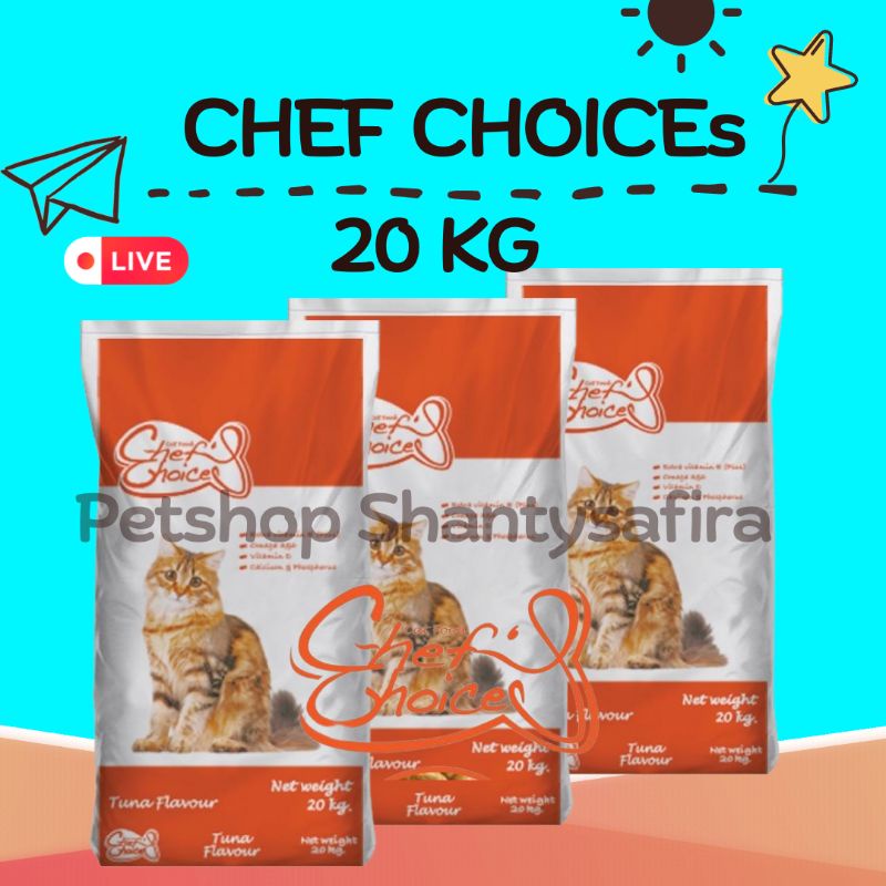 CHEFs CHOICES TUNA 20 KG CHEF CHOIZE MAKANAN KUCING TUNA CAT FOOD