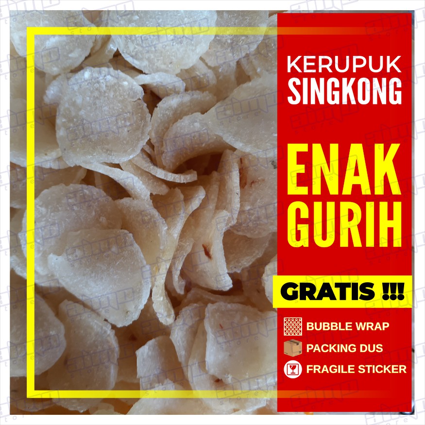 

KERUPUK SINGKONG Krupuk CERIPING UNYIL Keripik Ketela Pohong Mentah Murah Enak Gurih Renyah 250gr