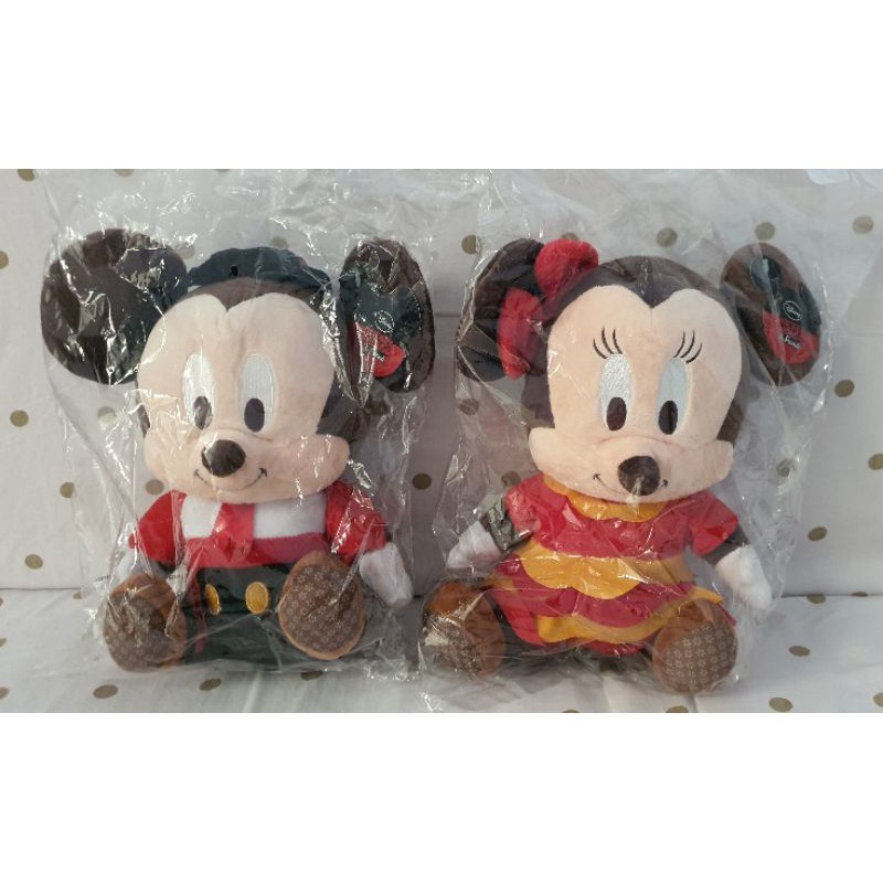 Boneka Mickey &amp; Minnie Mouse Plushie - Changi edition limited ♡