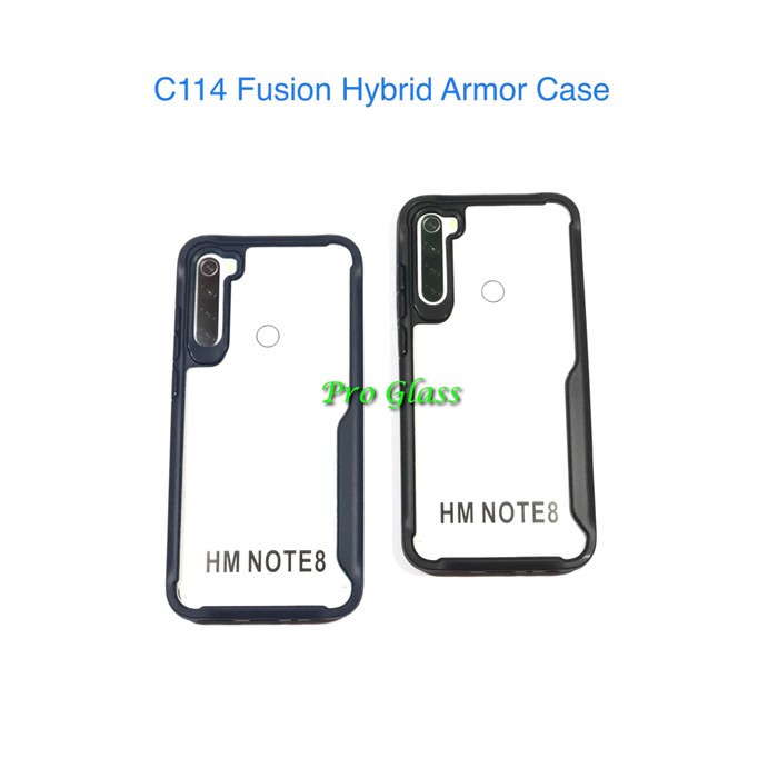 C114 Xiaomi Redmi 8A / Redmi Note 8 / Note 8 PRO Fusion Hybrid Premium Armor Case Silicone Acrylic