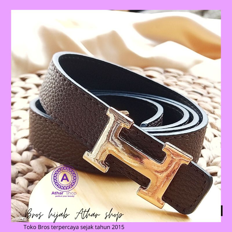 Athar shop belt ikat pinggang wanita gesper kulit ban pinggang PU leather