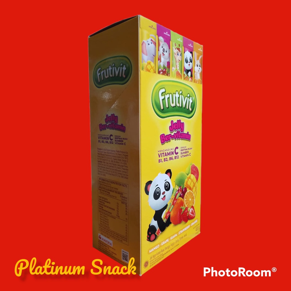 

Ay00! Frutivit Jelly Bervitamin 400 g NEW PRODUCT MAYORA 20 Stik @ 20 g