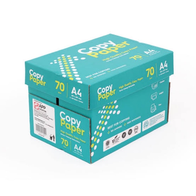 

Kertas COPY PAPER A4 70 GRAM [ KHUSUS 1BOX GOJEK&GRAB ]