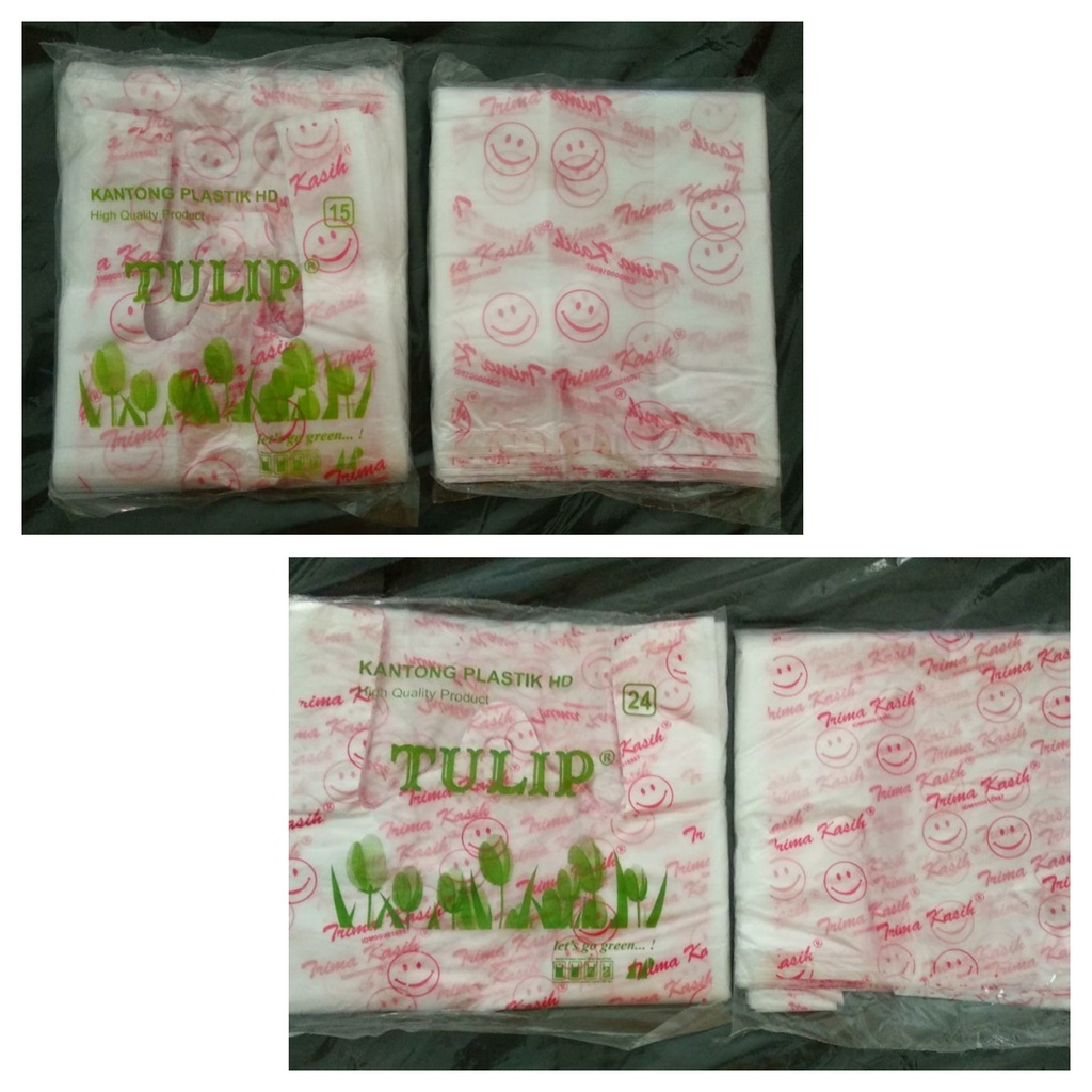 Plastik kresek Tulip kantong plastik HD  Smile terima kasih