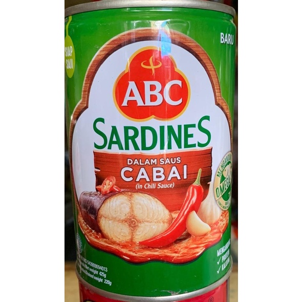 

ABC SARDINES CABAI dan tomat 425 GRAM