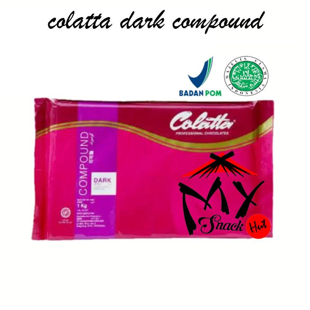 

COLATTA DARK COMPOUND 1KG - DCC - CHOCOLATE COKELAT COKLAT BLOK DARK HITAM BATANG ROTI KUE TOPPING HALAL Berkualitas