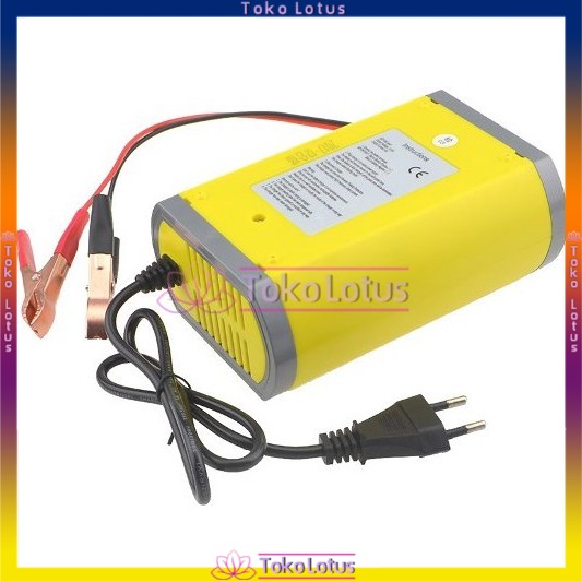 Cas Aki Portable 12V 2A Casan Accu Motor Mobil Sparepart Motor Listrik Colokan Indikator Carger